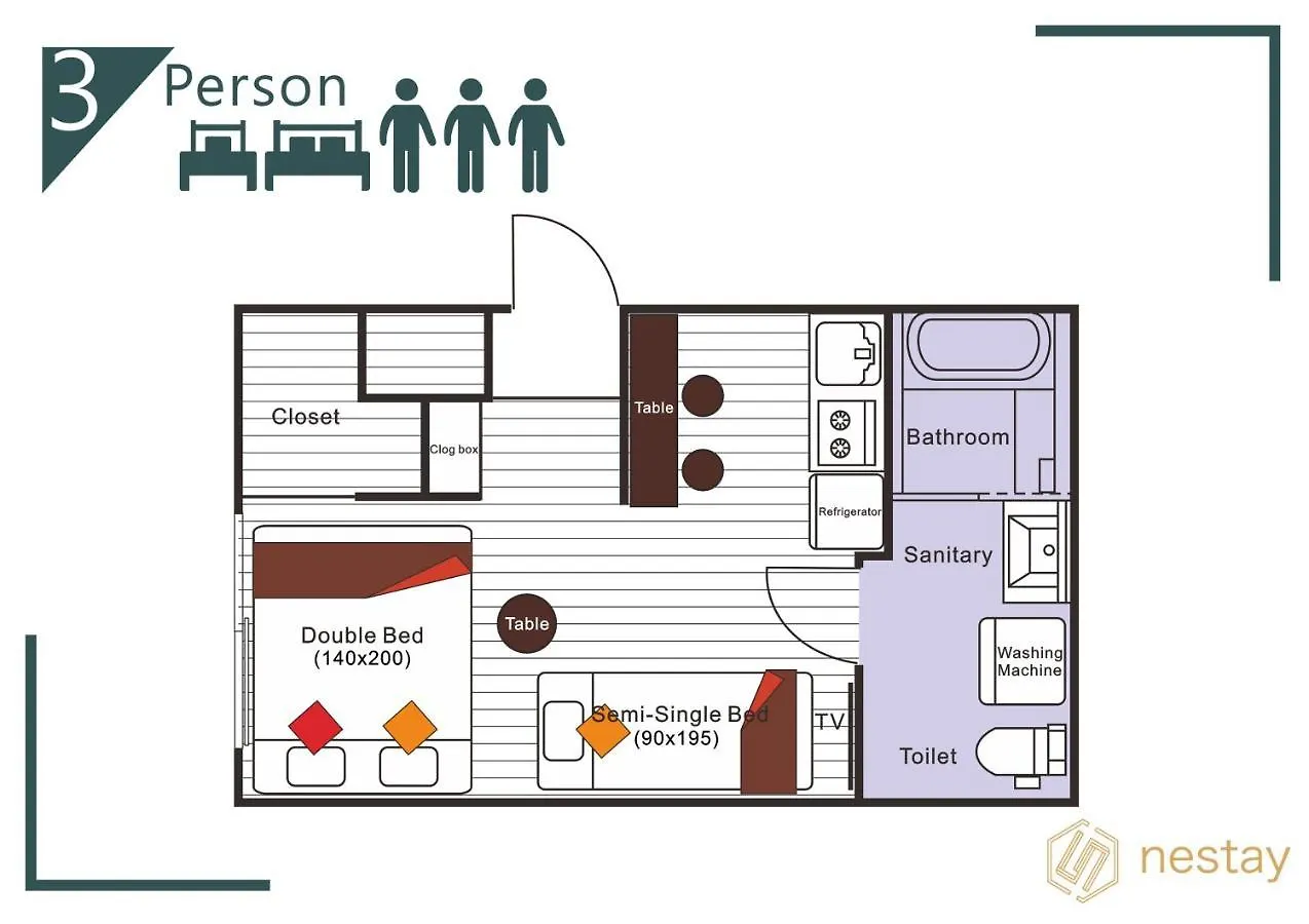 Nestay Inn Tokyo Otsuka 403 Apartmán