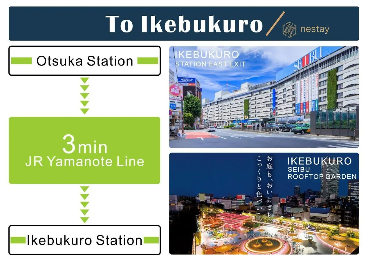 Nestay Inn Tokyo Otsuka 403 Apartmán